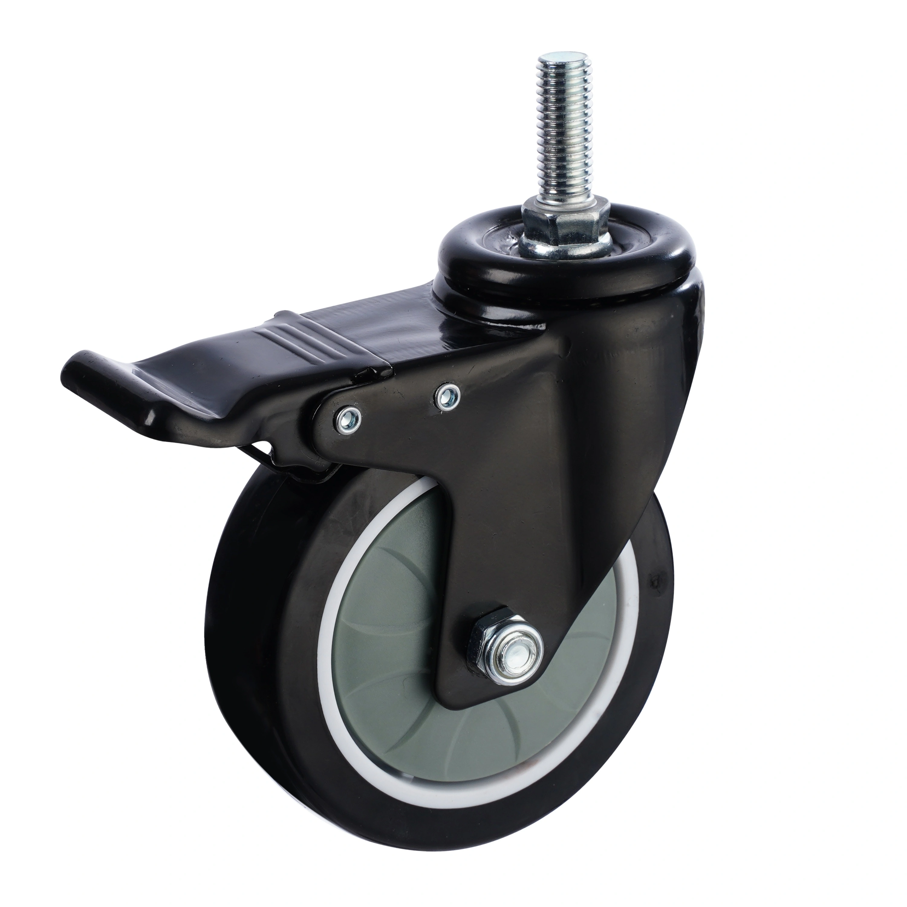 125mm American type industrial casters PVC wheel