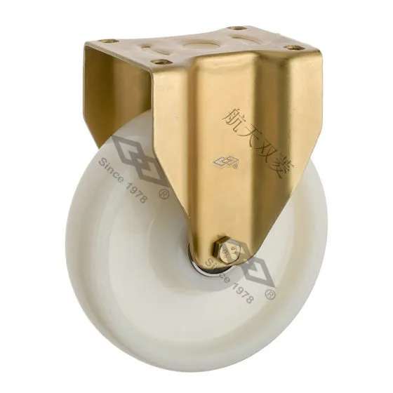 Plate Brake Stamping Heavy Duty Nylon Wheel