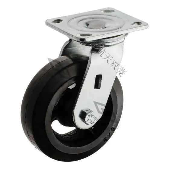 Plate movable welding heavy-duty iron core rubber pressing wheel