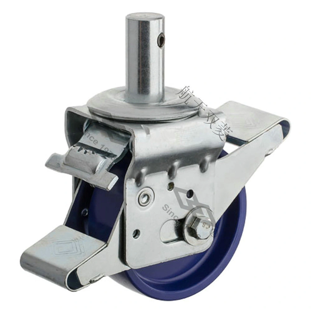 Bolt brake scaffold wheel