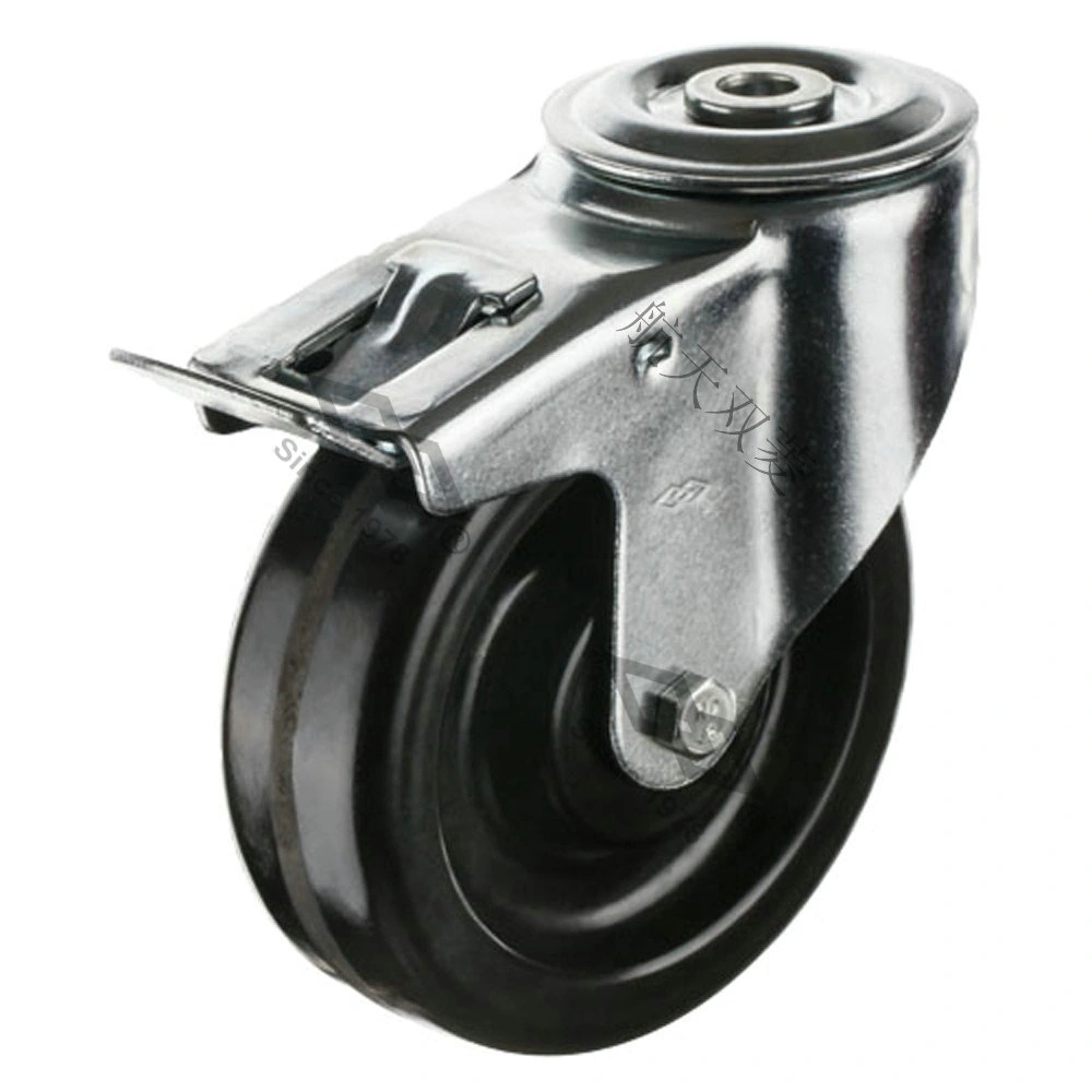 Hole top movable heat-resistant caster