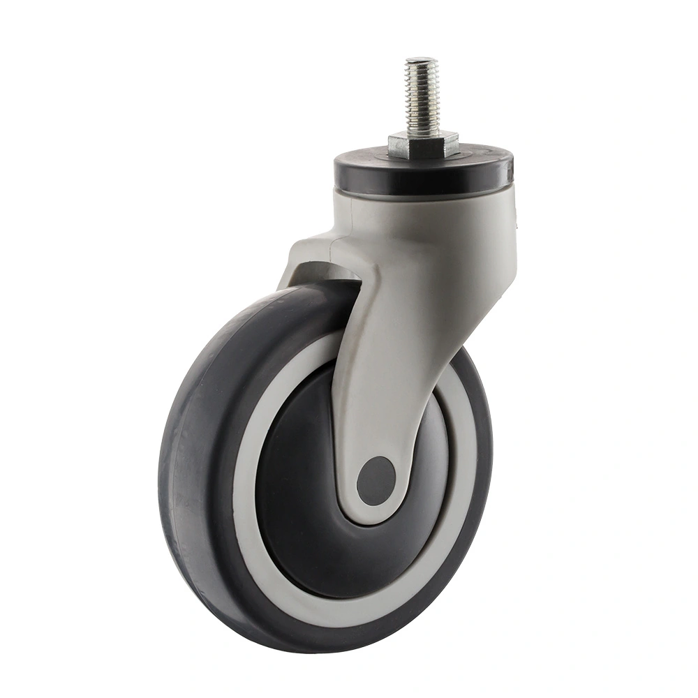 75mm Medical all plastic caster with nylon housing